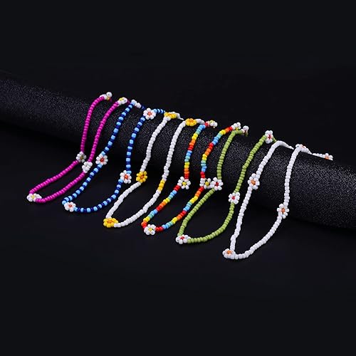 Miniatura 3 de BodyJ4You - Juego de 12 gargantillas elásticas tipo tatuaje de henna. Paquete de joyas elásticas, regalo para mujeres y niñas