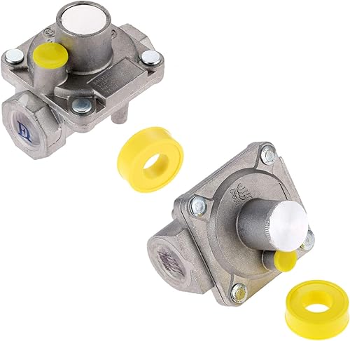 Aupoko Regulador de gas de 38"12", regulador de baja presión de parrilla de gas natural de 38"-18NPT12"-14NPT, se adapta a pozo de fuego LP a NG,