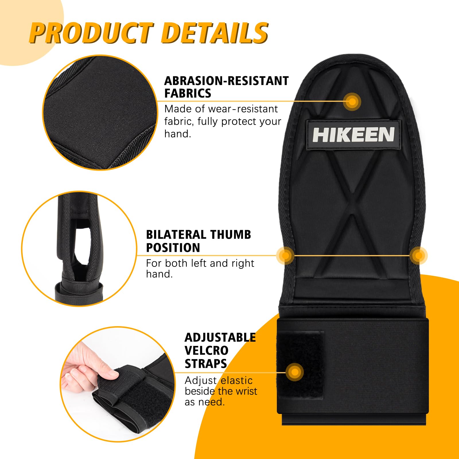 Sliders Dvd Gant De Glisse (Sliding Mitt) Pour Baseball/Softball - Droite Ou Gauche - Protection Coude/Main - Noir Nylon Gant Baseball Enfant
