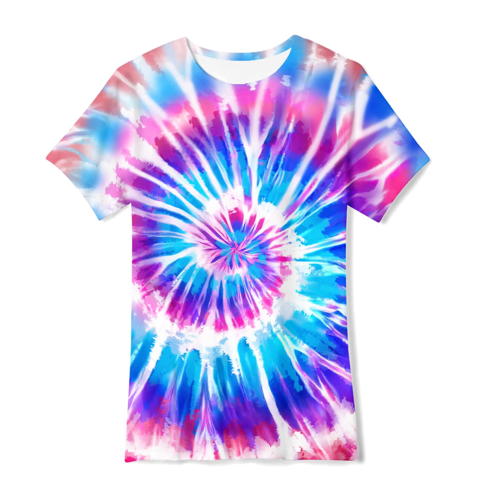 Boys Tie Dye Shirt Size 4-14 Hippies Senior Rainbow Tees T Shirts for Kids | Tees T shirts for Kids