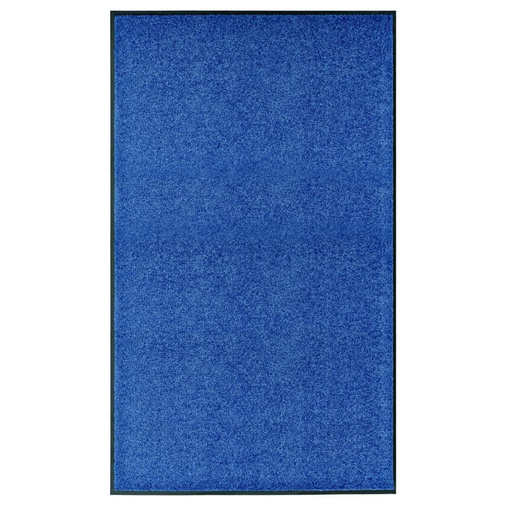 Paillasson d'entrée absorbant 90x150 bleu : fini les sols sales en hiver