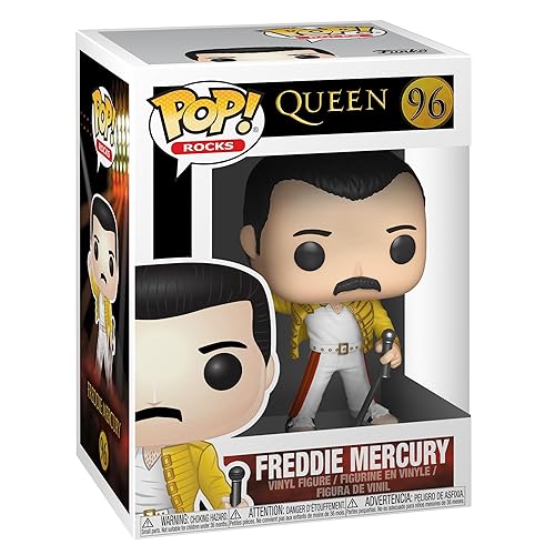 Immagine del prodotto Funko Pop! Rocks: Queen-Freddie Mercury Wembley 1986 - Figura in Vinile da Collezione - Idea Regalo - Merchandising Ufficiale - Giocattoli per Bambini e Adulti - Music Fans