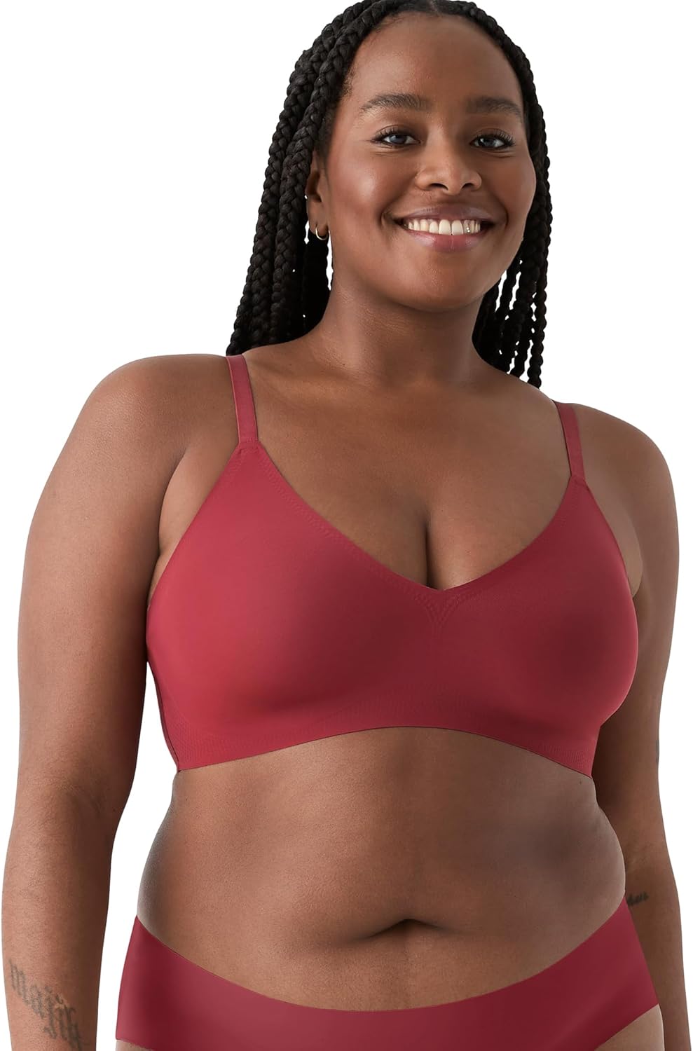 True & Co Women's True Body Triangle Lace Racerback Bra
