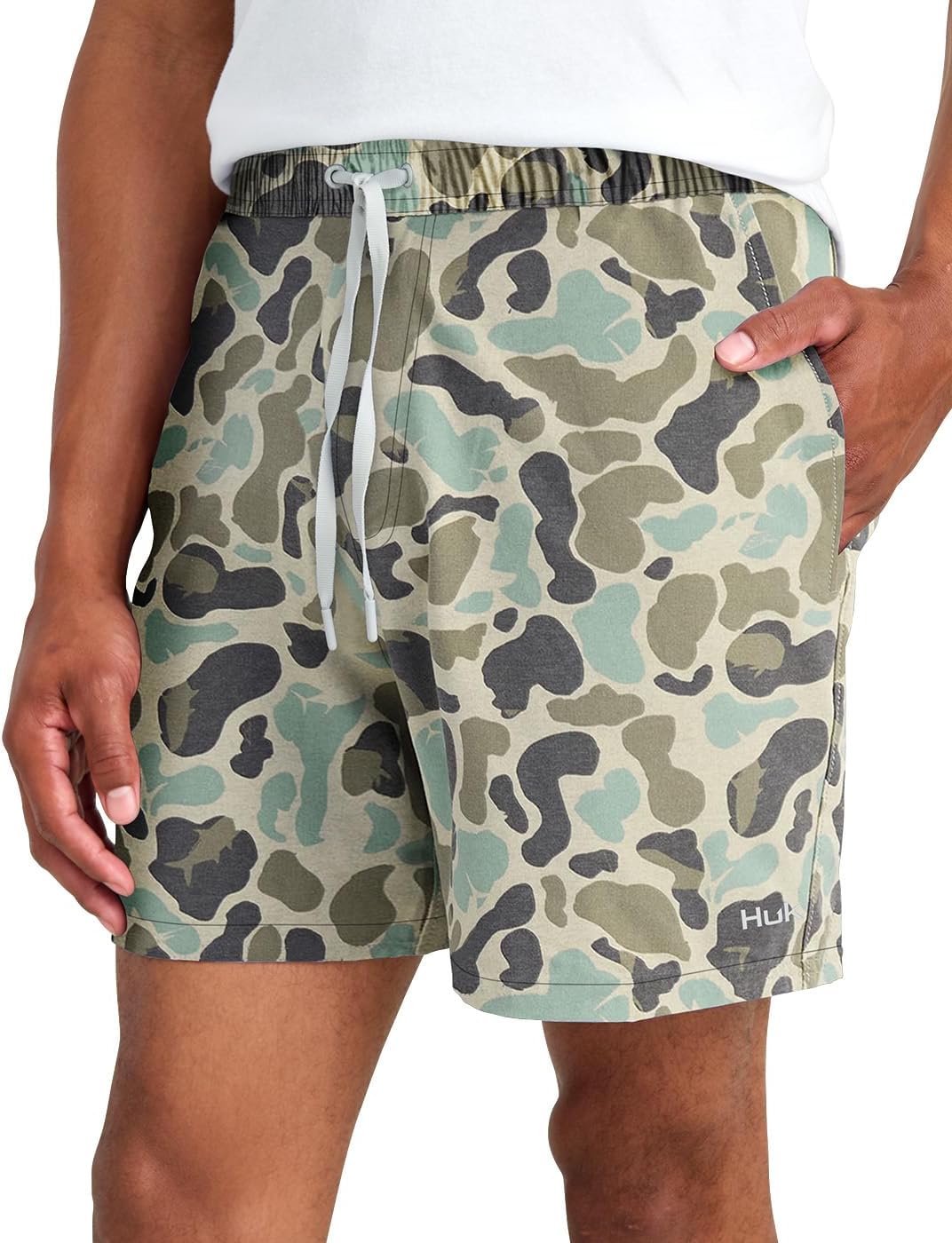 HUK Mens Pursuit Volley Pattern Short, Quick-Dry Shorts for Men