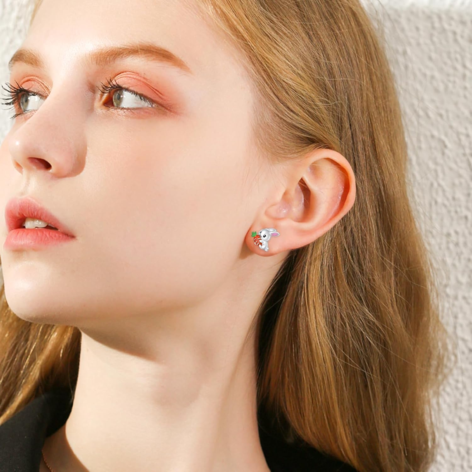 Animal Earrings 925 Sterling Silver Capybaral Cow Bunny Stud Earring for Women Capybara Jewelry Animal Earrings Jewelry - Image 3