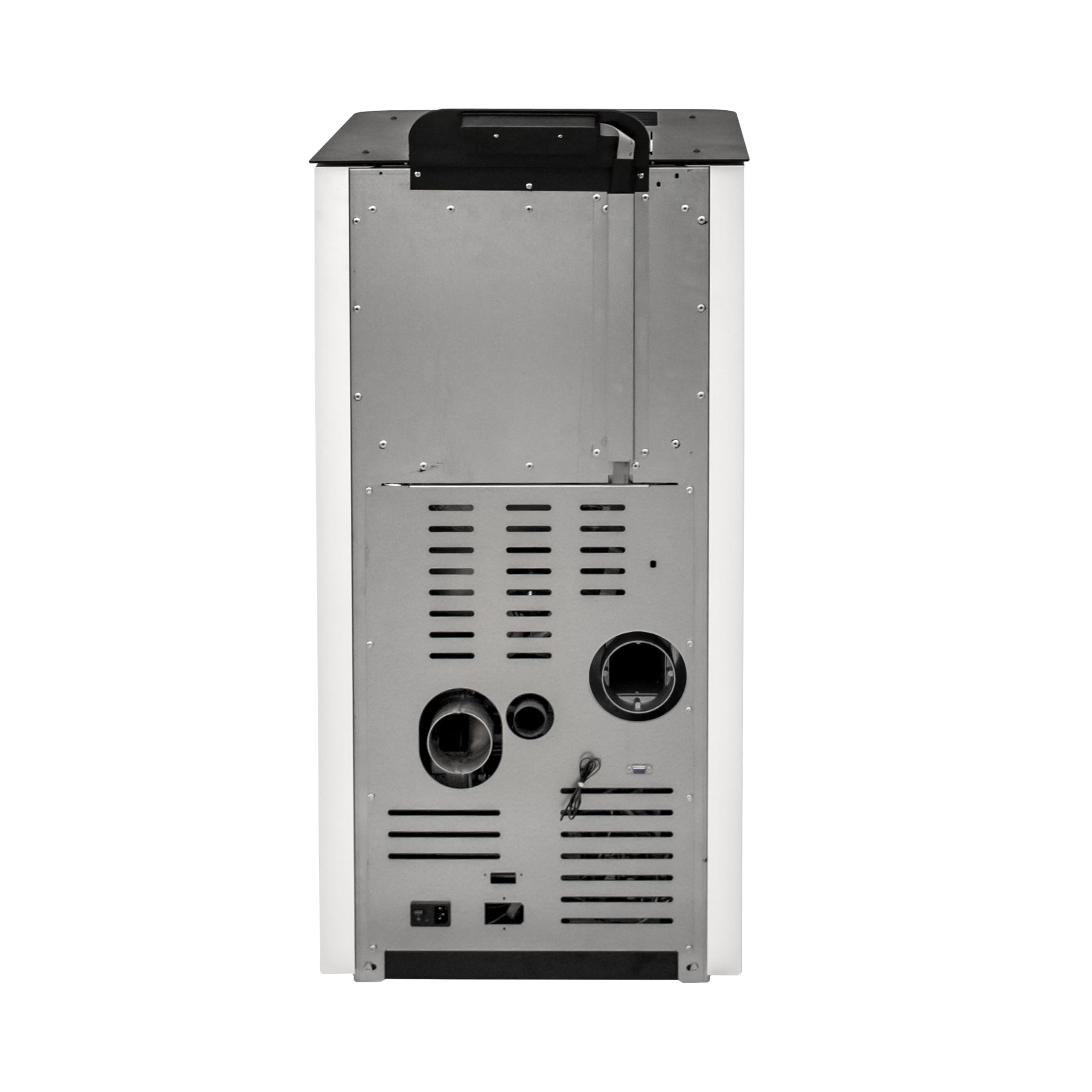 STUFE A PELLET ITALIA Super 12 KW Canalizada 5 estrellas – Estufa de pellets de aire ventilado, eficiencia 91% calentador, 120 m², autonomía de 15 h, programable, 5 velocidades y potencias, garantía