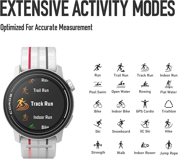 COROS PACE 3 GPS Sport Watch - Lightweight, Comfortable Running Watch, 17-Day Battery Life, Accurate GPS, Heart Rate Monitor, Navigation, Sleep Tracking - Black Silicone