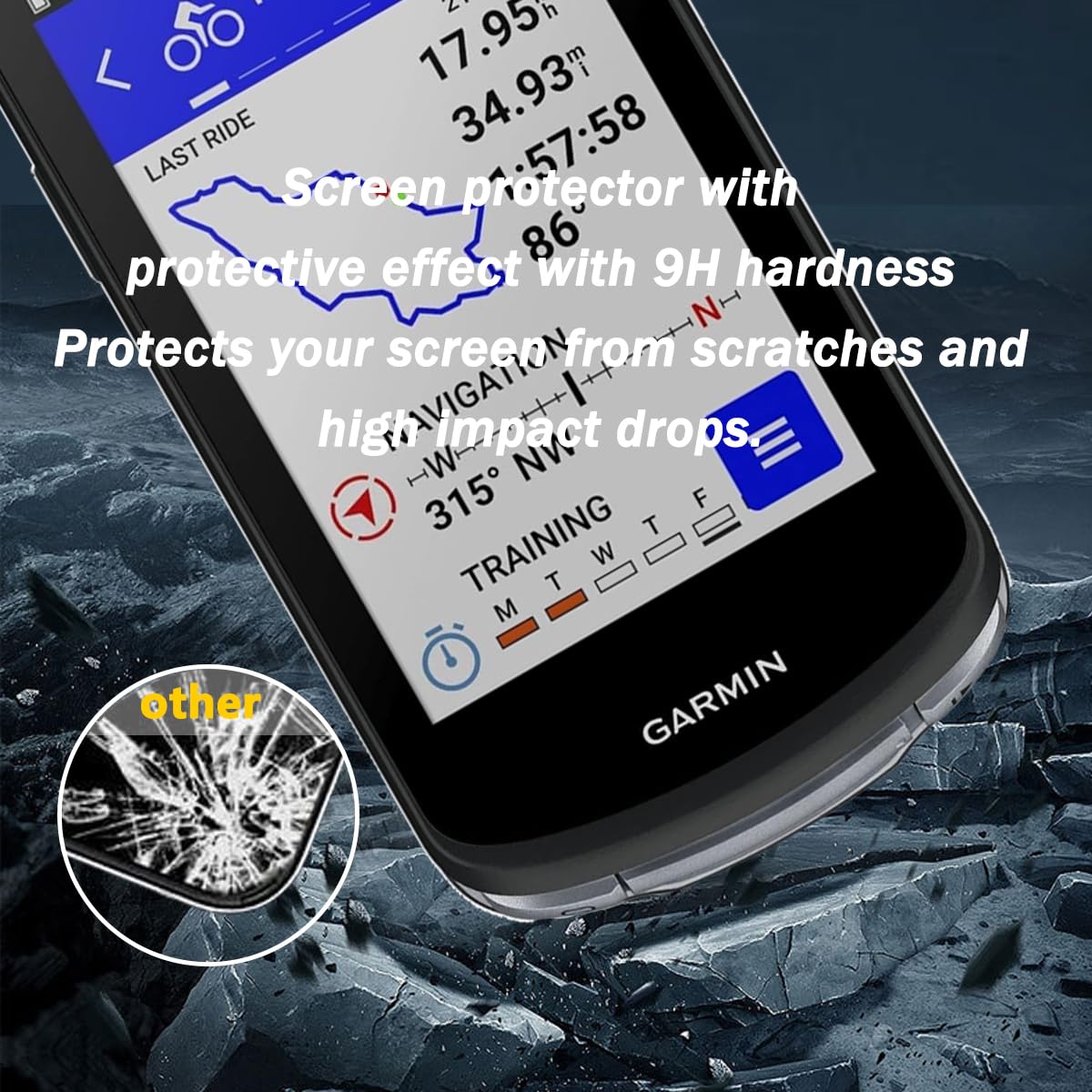 2 Proteggi Schermo Per Garmin 1030 2 Proteggi Schermo In Vetro Temperato Per Garmin Edge 1030 - Trasparenti, Anti-graffio, Nuova Confezione Pellicola Vetro 9h Per Ciclocomputer - Foto 13