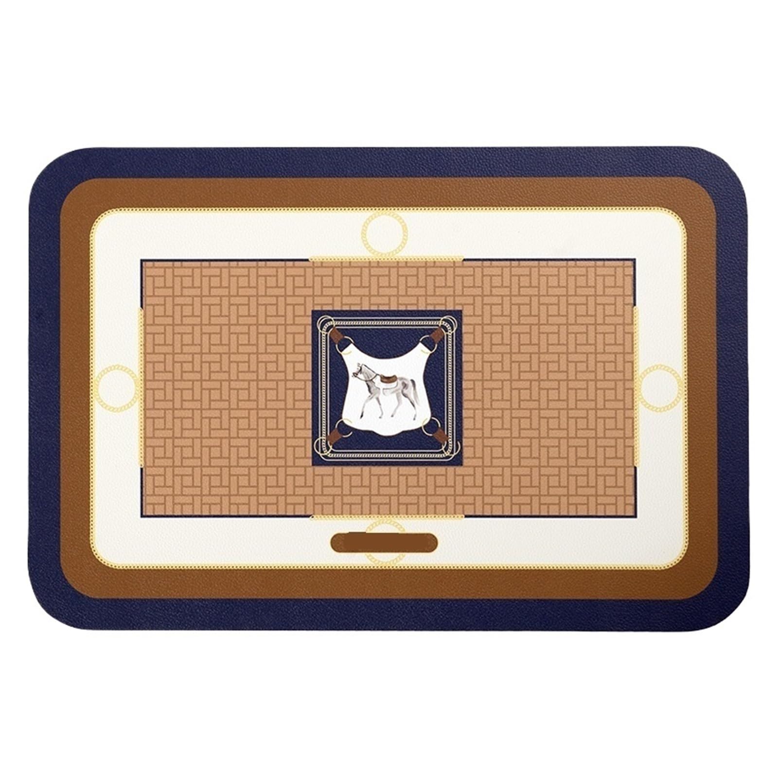 WZPTLKIBAD Horse Pattern Placemats, Rectangle Waterproof Table Mats
