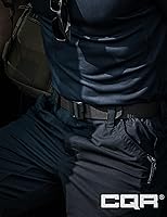 Vista 2 de CQR - cinturón táctico, cinturón resistente estilo militar, correa de malla EDC con hebilla de liberación rápida