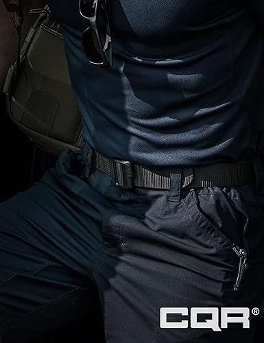Miniatura 2 de CQR - cinturón táctico, cinturón resistente, estilo militar, correa de nailon, hebilla de liberación rápida.