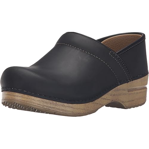Dansko Professional Black/Natural Oiled EU 38 (US Women's 7.5-8) Regular