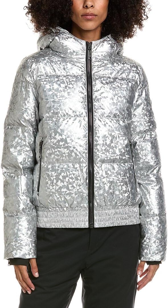 SKEA Womens Miki Puffer Down Jacket, 8, Silver