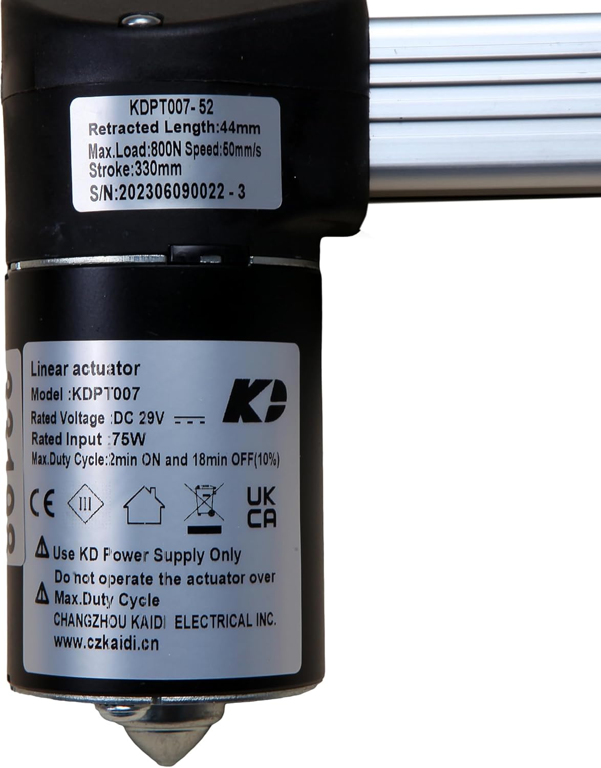 Linear Actuator Kaidi Model KDPT007-52 Power Recliner Lift Chairs Motor Replacement