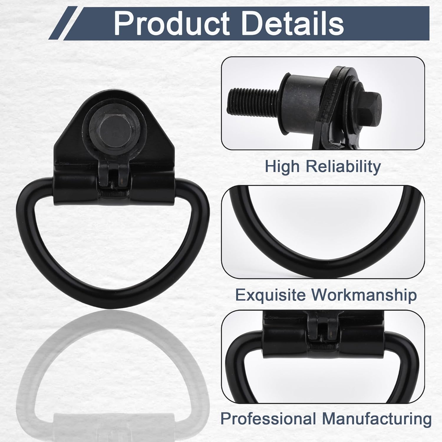 6PCS D-Rings Rear Cargo Tie Down Hook Compatible with Ford Transit 150 250 350 Van 2015-2023 Rear Hook Loop Point Bolt Replacement BK21V550A74AD V550A74-AD BK21-V550A74-AD