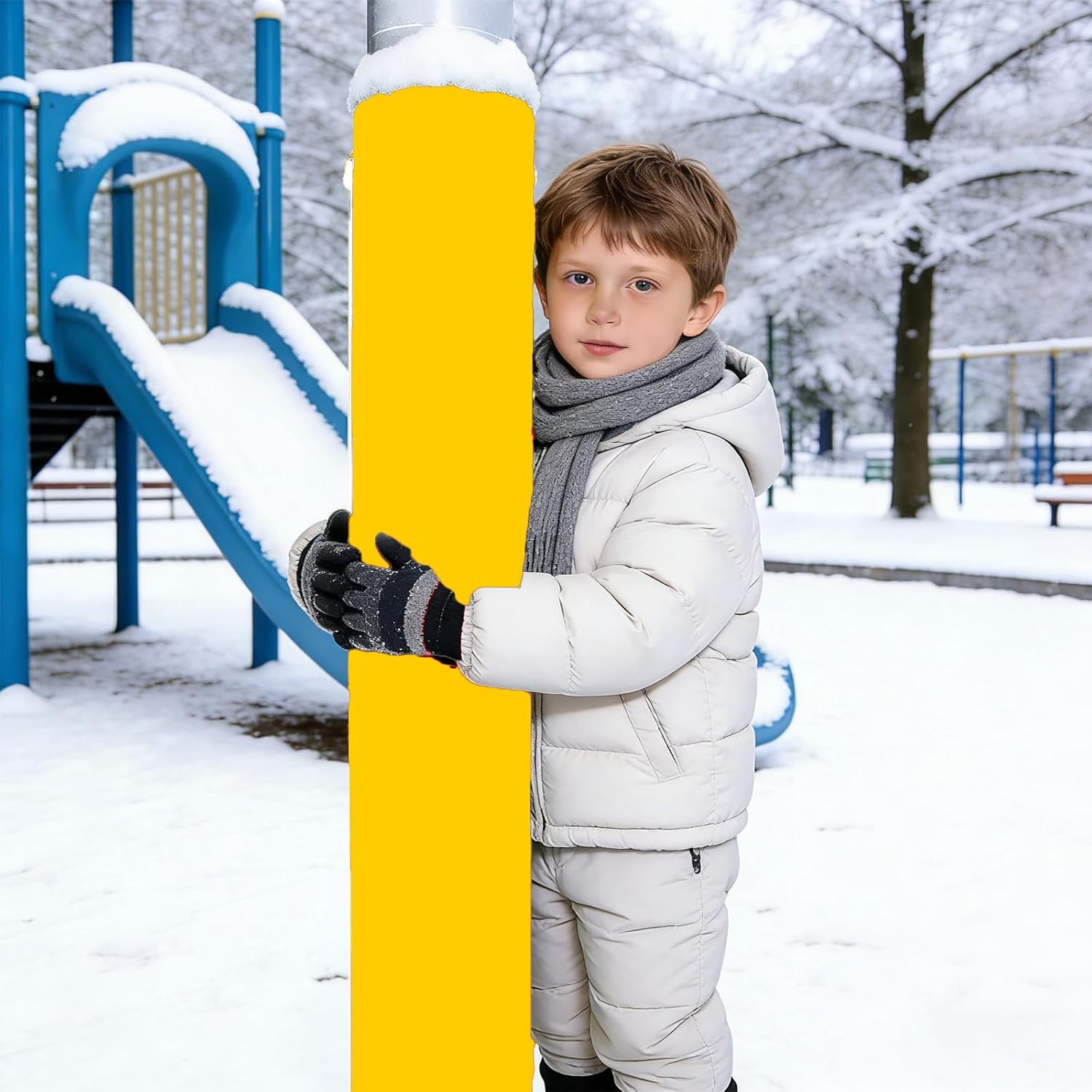 Basketball Pole Padding,72" Heavy Duty Safety Pad,for 2"- 7" Round Poles, Waterproof & Durable,Gym, Garage, Playground Protection.