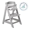 roba Sit Up III Steps High Chair Grows with Your Baby from 6 Months Up Children's High Chair Made of Taupe Wood Chair Maximum Load 70 kg 1 Piece (Pack of 1)