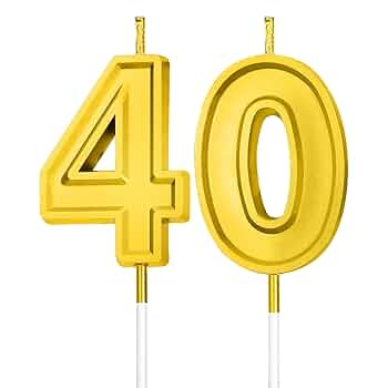 バースデーキャンドル Amazon.co.jp: 40歳の誕生日キャンドル 40歳の誕生日キャンドル