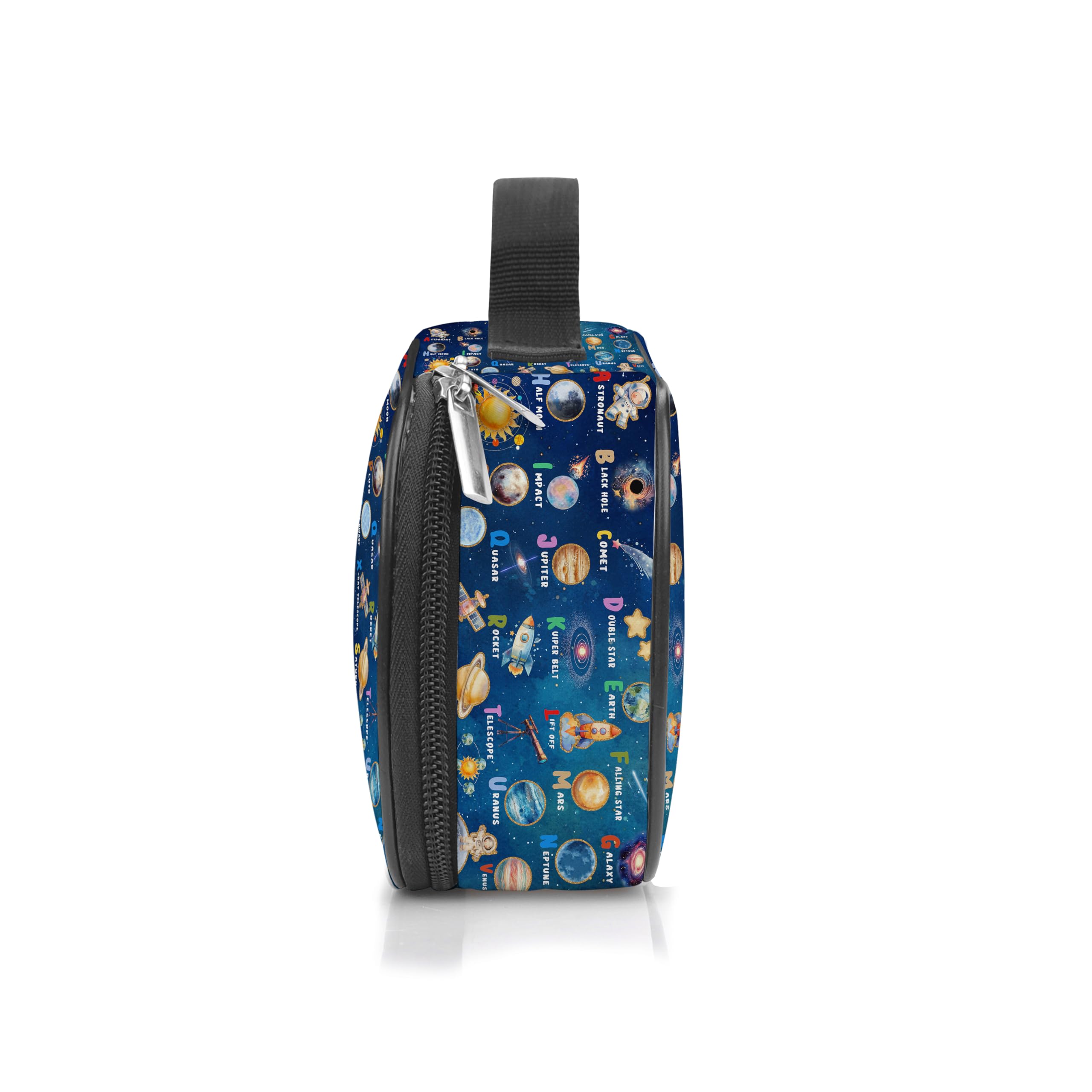 Estuche para lápices espacial, caja de lápices de astronauta para niños, bolsa de bolígrafo Galaxy de gran capacidad con compartimentos con cremallera para la escuela y la oficina