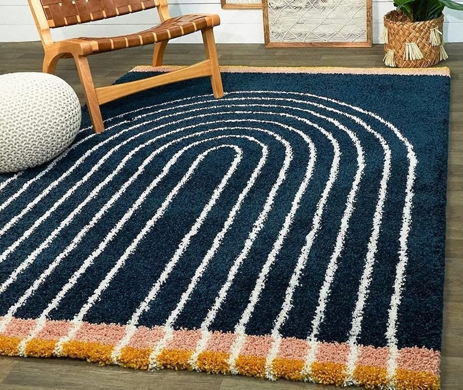 Image of Royal Look Edition Large 60 X 84 Inch Carpets for Home | Premium Shaggy Fur Rug Runner | Anti-Skid Bedroom Carpet |Premium Living Area Office Sofa Room (5X7 feet)