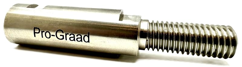 Extensão de eixo para esmerilhadeira angular Pro-Graad, rosca de 15,9 mm (5/8"-11), aço inoxidável, 11,4 cm, 1 peça