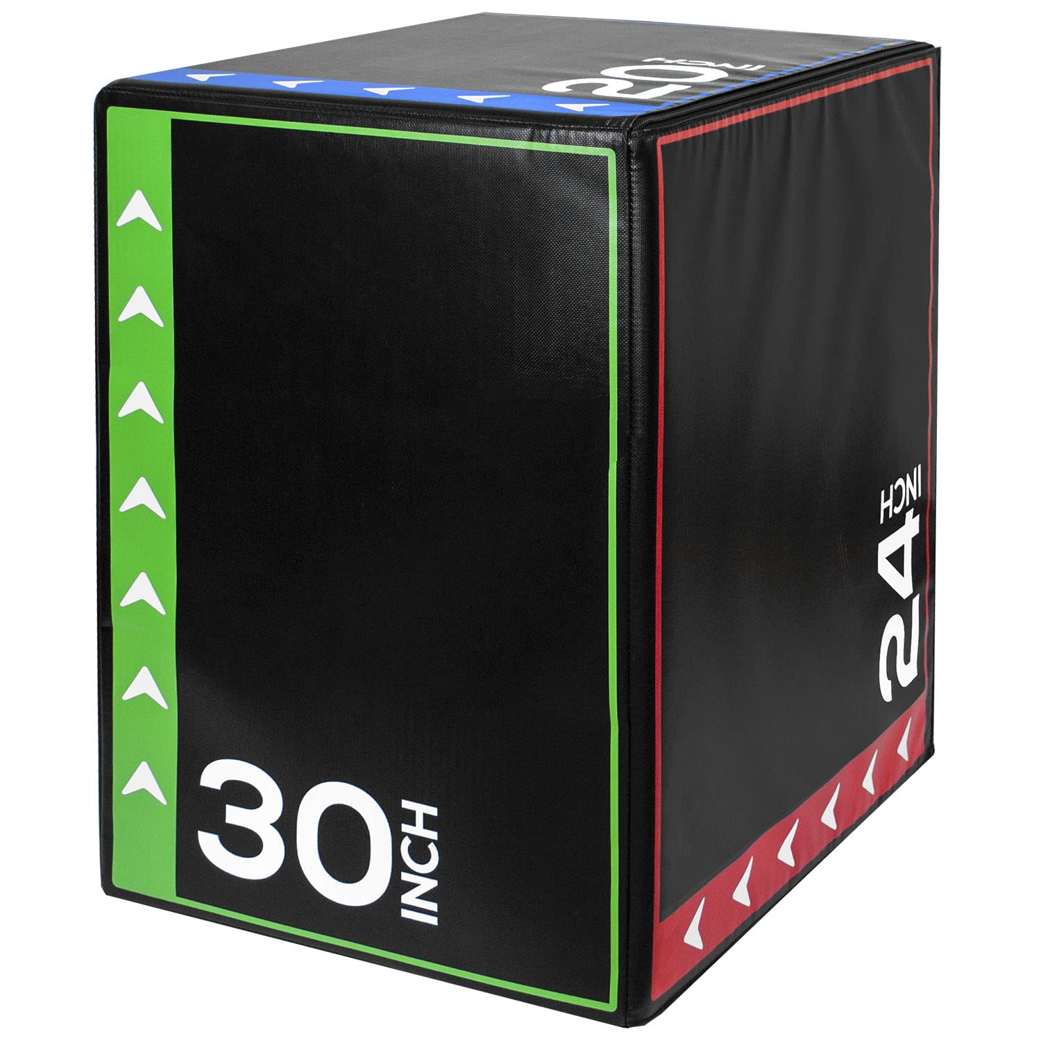 Plyo Jump Box Up to 30 Inch Large 3 in 1 30" Soft Plyometric Gym Training Crate