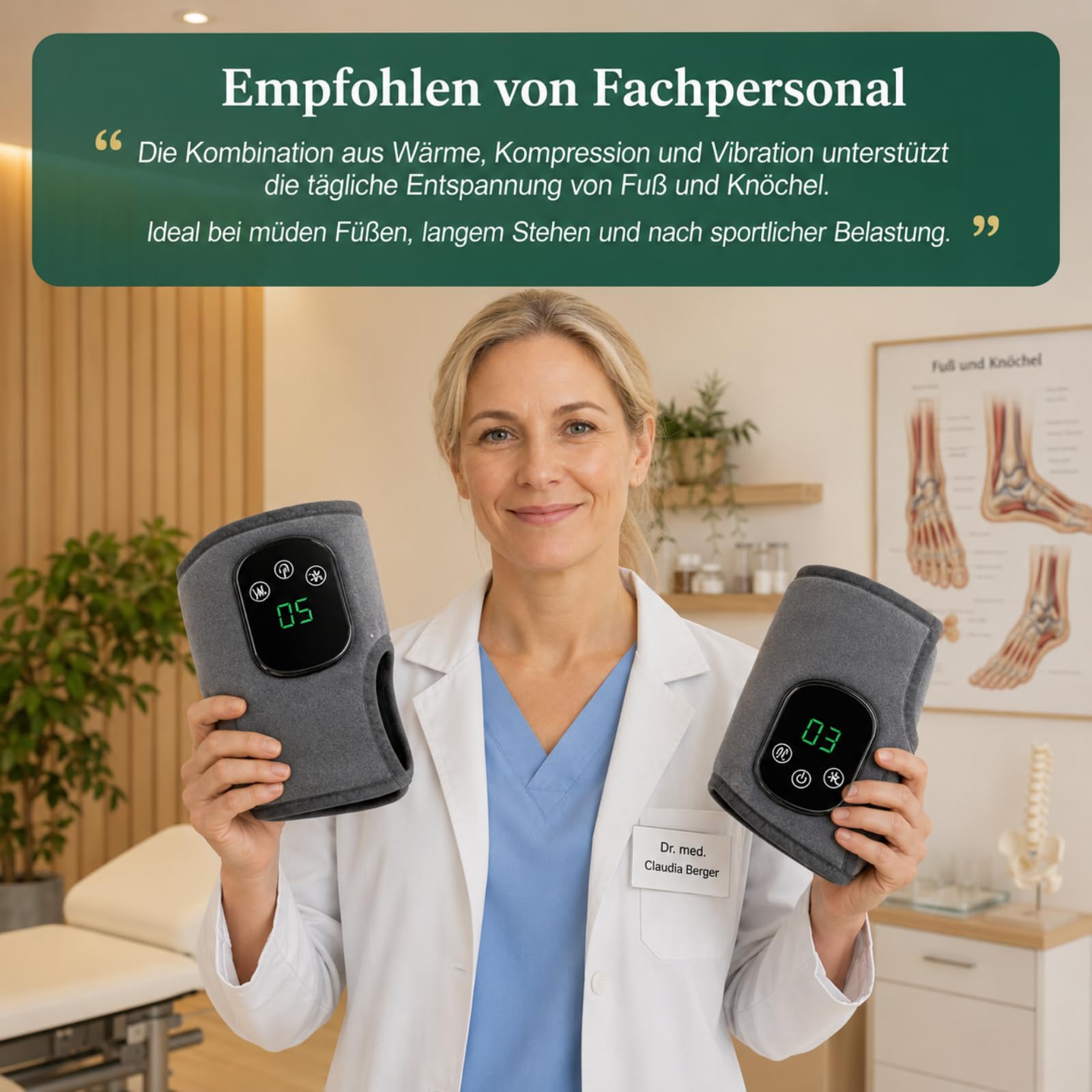 Fussmassagegerat Elektrisch Testsieger 3-in-1 Fußmassagegerät Mit 5 Wärmestufen Und 3 Vibrationsmodi Trymassager Pro für Füße Für Müde Füße Und Knöchel (1 Ps)
