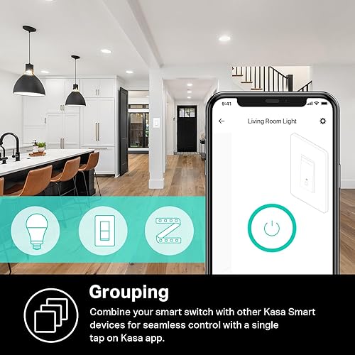 Vista 13 de Interruptor de luz inteligente Wi-Fi de Kasa por TP-Link – Control de iluminación desde cualquier lugar, fácil instalación en la pared (sólo polo)