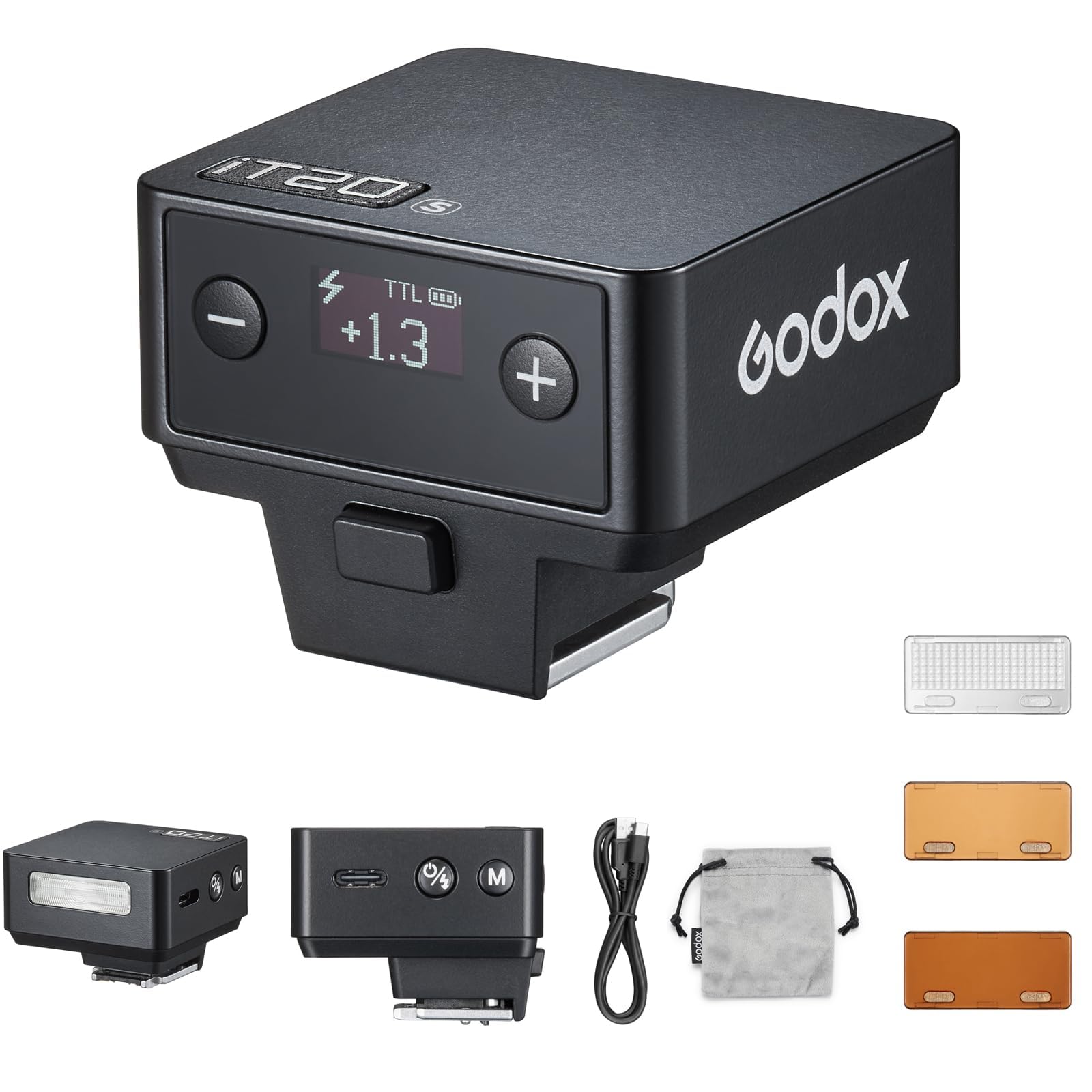 Flash Godox IT20F Fuji mini illuminateur compact haute performance finition noire - 7