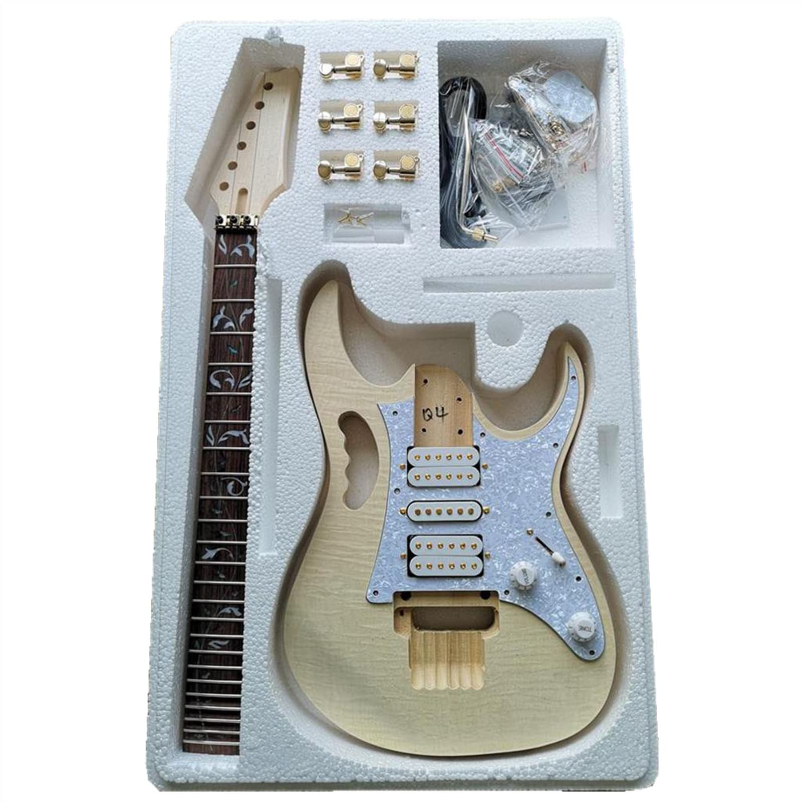 TSTS Majsterkowanie Zestaw Do Gitary Elektrycznej Zestaw Niedokończony Zestaw Handcraft Gitara Elektryczna Do Gitary Basswood Maple Ciało Niedokończona gitara korpus