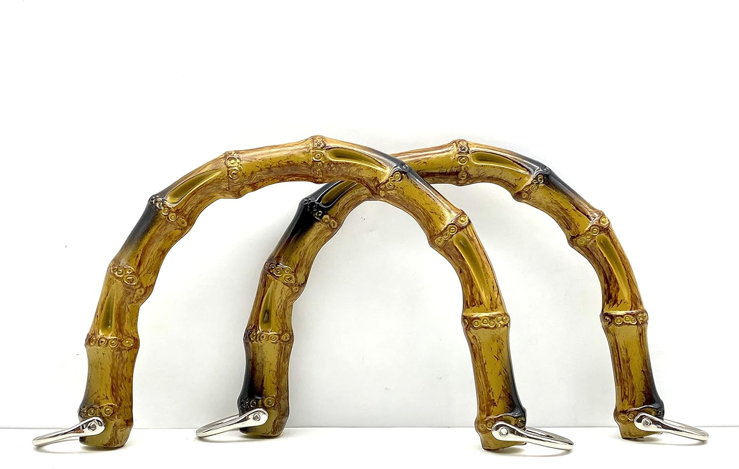 Natural 6 inch U Shape Plastics Purse Handles, Purse