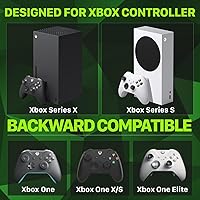 Vista 6 de Fosmon Carga rápida para Xbox Controller Charger Station para Xbox Series X S, Xbox One, Elite con 2 paquetes de baterías recargables de 5280 mWh