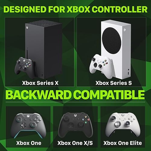 Miniatura 6 de Fosmon Cargador dual de 2 MAX con 2 baterías recargables de 2200 mAh compatible con controladores Xbox Series XS2020 Xbox OneOne XOne S Elite kit de