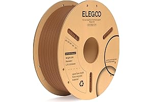 ELEGOO PLA+ Filament 1.75mm Brown: Tough, Strong, Accurate 3D Printing
