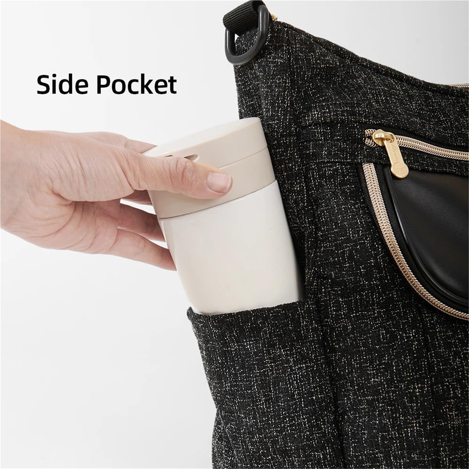 Bolsa de pañales de gran capacidad, bolsa de viaje para mamá, bolsa de maternidad, universal, organizador de cochecito para niños