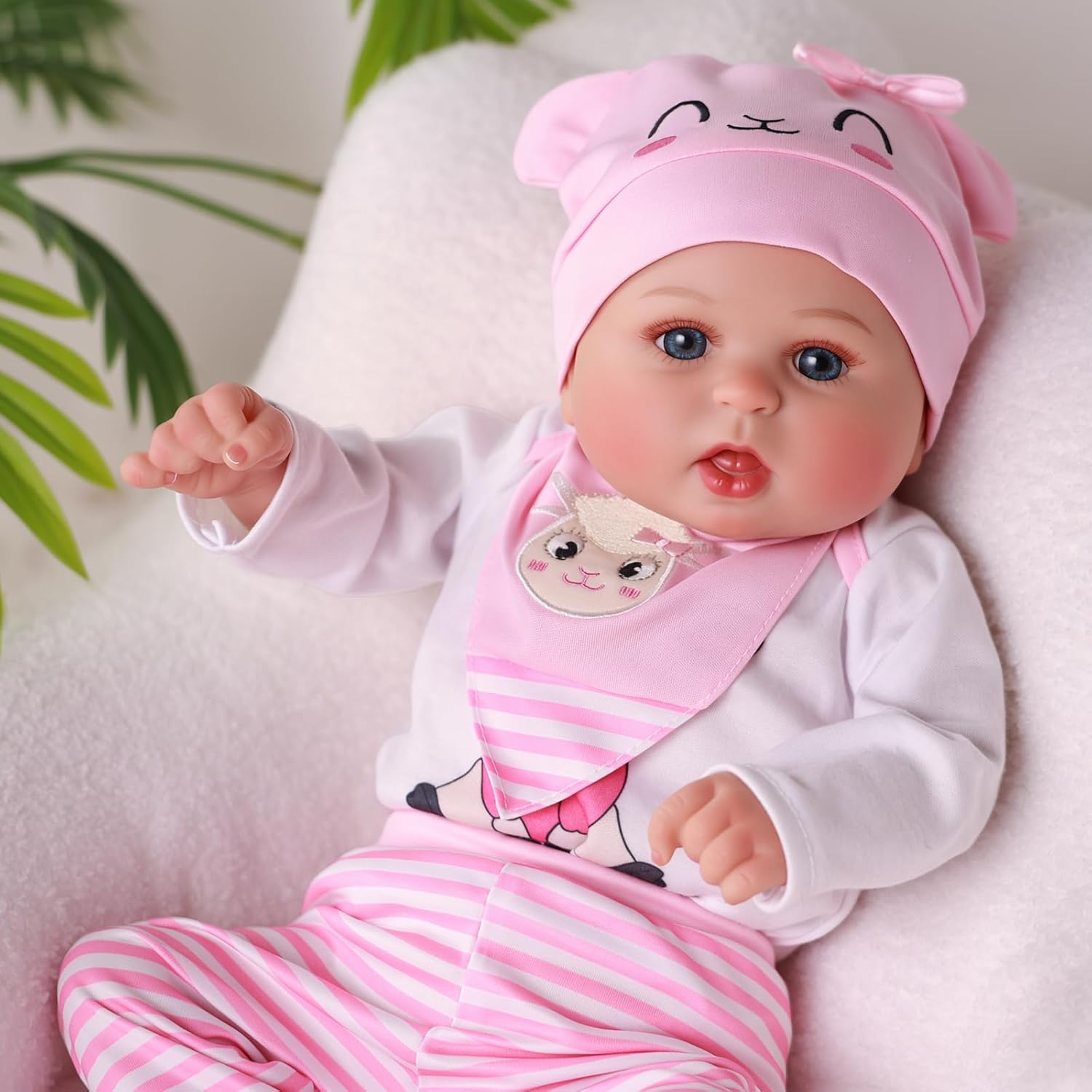 BABESIDE Drink and Wet Reborn Baby Dolls Girl – 20 Inch Adoreable Realistic Silicone Baby Doll, Can Drink Water and Pee, Poseable, Gift Set with Accessories for Girls Age 3  Pretend Play & Collection