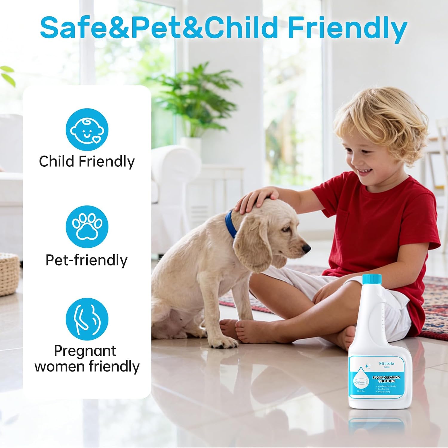 Floor Cleaning Solution Eco-Friendly Compatible with Eufy Cleaning Solution | Eco-Friendly, Plant-Based,Compatible with Omni C20, X8 Pro, X10 Omni, G series, L Series (2 bottle)