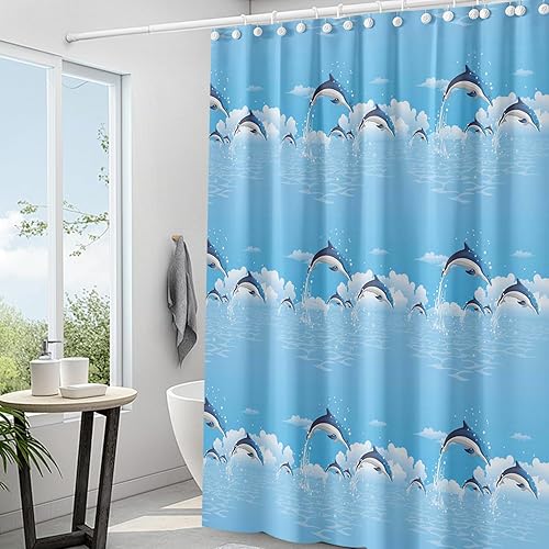 Miniatura 6 de Forro de plástico para ducha, forro de cortina de ducha de PEVA 6G prémium con ojales inoxidables y 3 imanes pesados, cortina de ducha impermeable