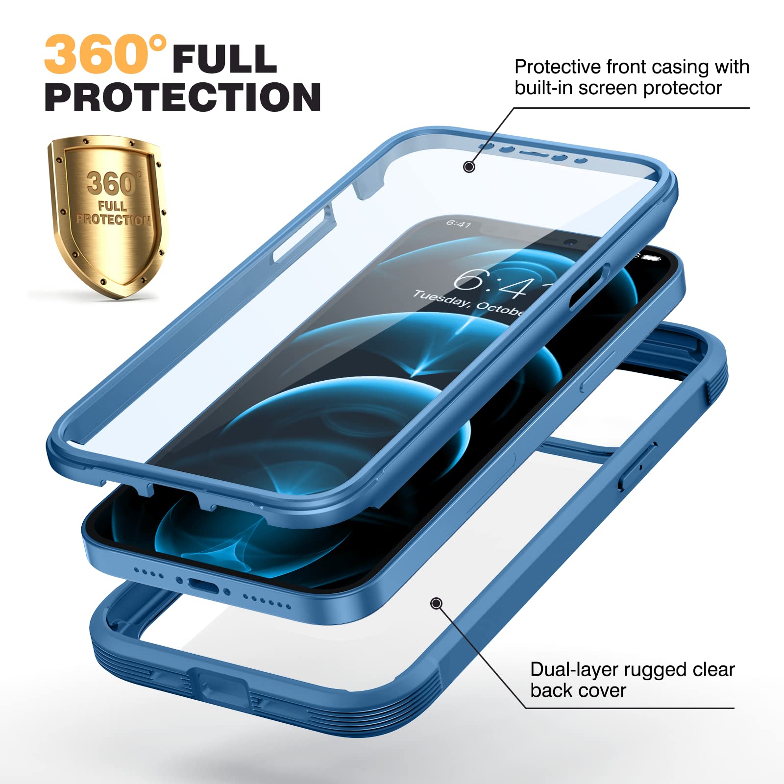 Iphone Plus Case Miracase Rugged IPhone 12 Pro Max Case Built