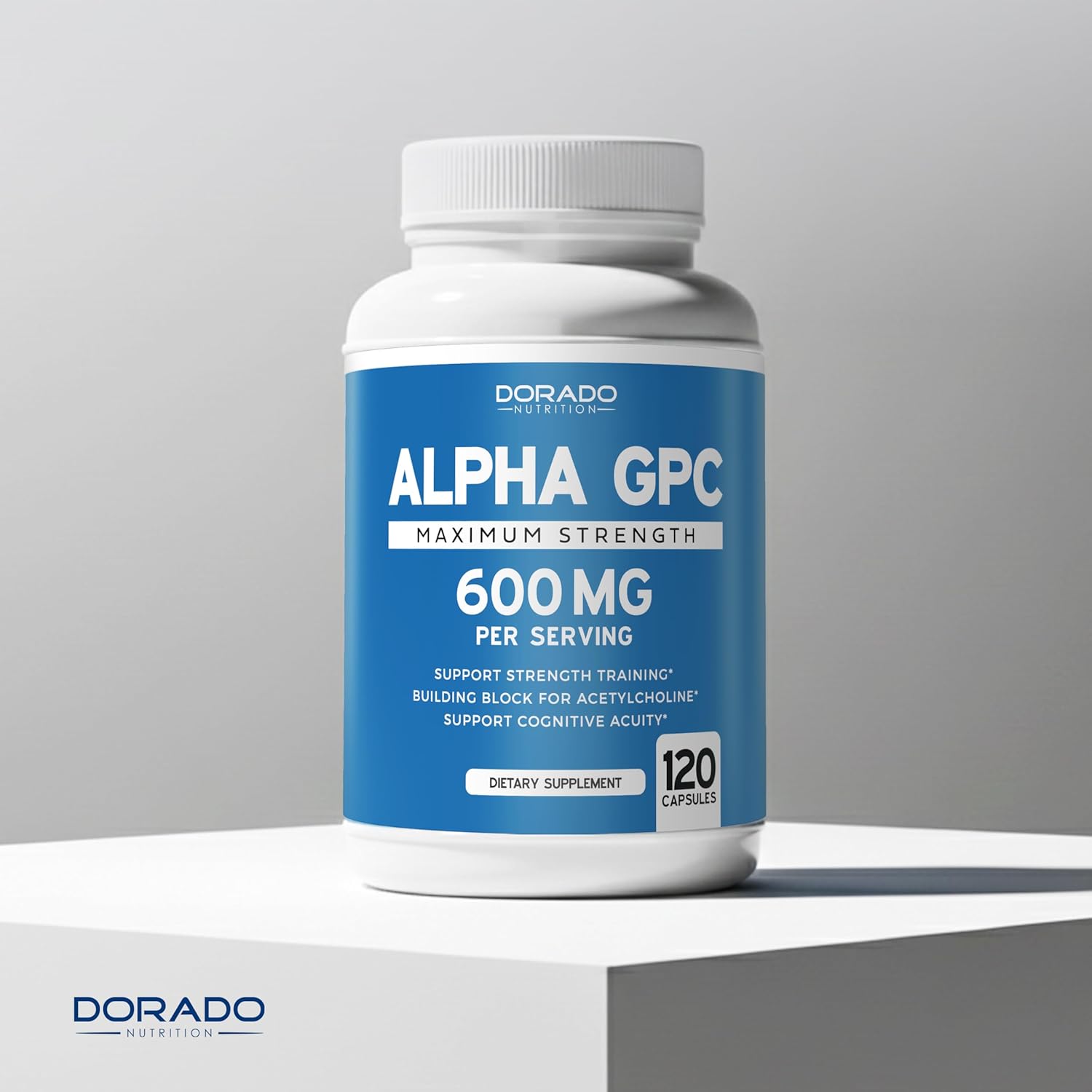 Alpha GPC Choline Capsules - 120 Count, 600mg Servings (Brain Support Aid That Supports Focus, Memory, Motivation, & Energy (Third Party Tested, Vegan Safe Made in The USA) Brain Support Supplement - Image 5