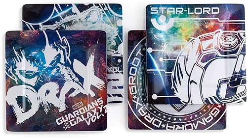Miniatura 2 de Guardians of the Galaxy Vol. 2 Paquete de 4 platos de plástico de 8"