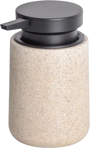 Dispensador de jabón líquido con bomba fácil de presionar, dispensador de jabón de manos recargable de 10 onzas con boquilla extendida para loción