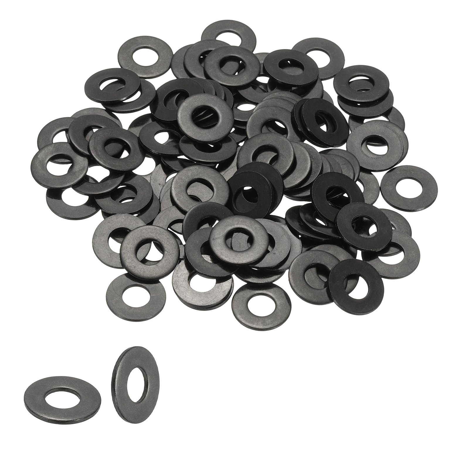 PATIKIL 10# Flat Washers 1/4"ID x 1/2"OD