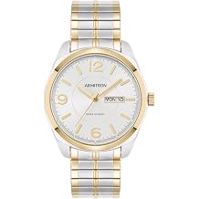 Armitron Men's Day/Date Easy to Read Metal Expansion Bracelet Watch, 20/4591