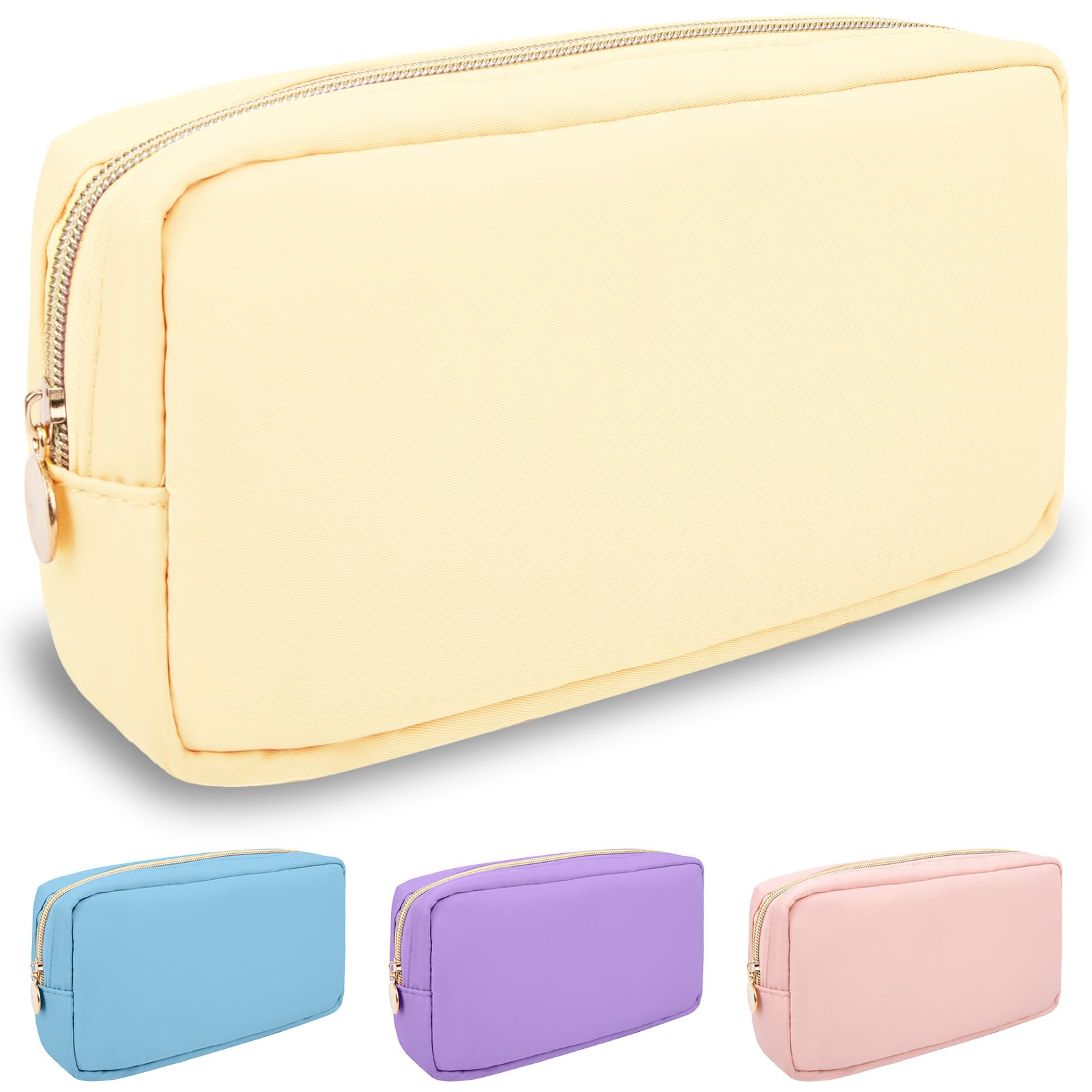 izuzta Chenille Letter Clear Bag Preppy Makeup Bag