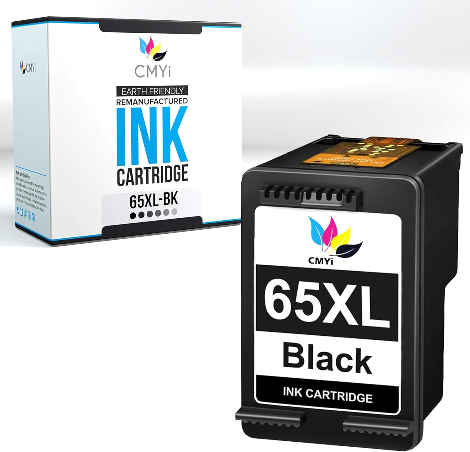65XL Replacement Ink Cartridges Combo Pack for HP AMP 100, 101, 105, 120, 125, DeskJet 2600, 2620, 2622, 2624, 2628, 2630, 2632, 2633, 2634, 2635, 2636, 2640, 2652 Printers (1 Black, 1 Color)