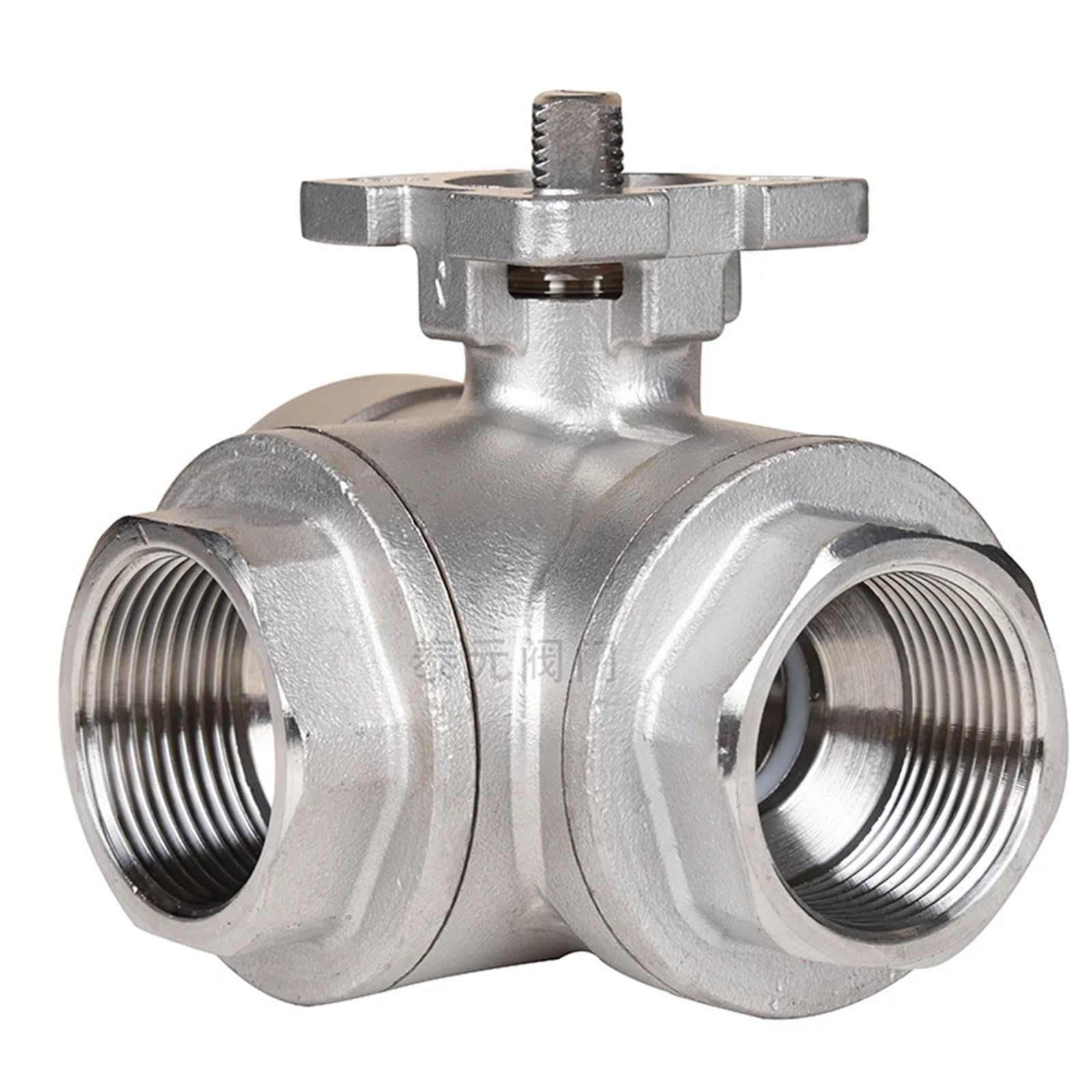 JNURGWLYH DN50 SS304 Stainless Steel high Platform Three-Way Ball Valve T/L Type Internal Thread(T Type)
