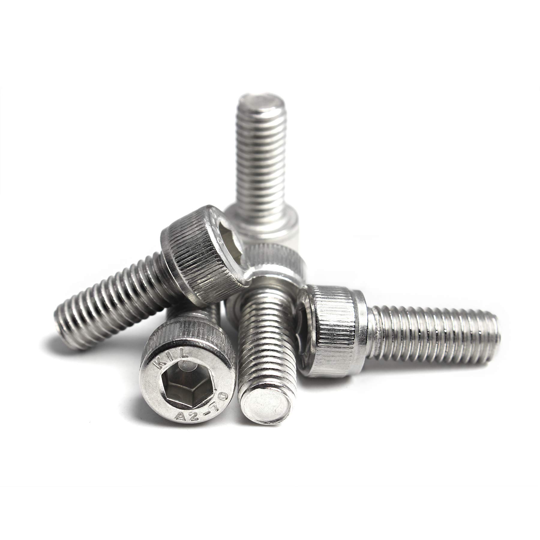 Pack Of 10 M6 X 90mm Stainless Steel Socket Head Cap Screws – Allen Key Drive, 1.0 Pitch