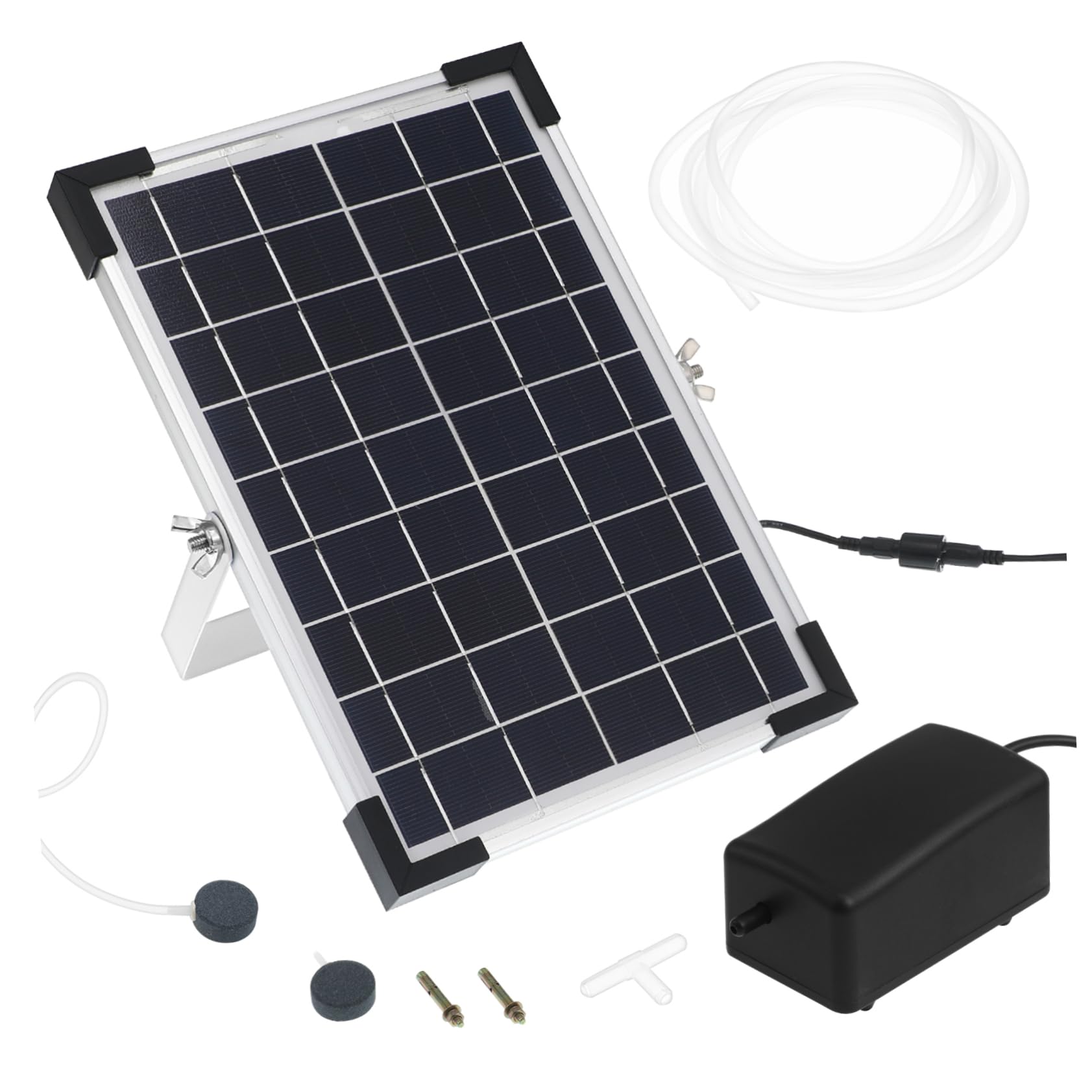 HEMOTON Solar Aquarium Luftpumpe Solar-luftpumpe Aquarium Sauerstoffpumpe Solar-teichpumpe Teichbelüfter Für Außenteiche Solarpanel-pumpen-kit Fischtankbelüfter Aquariumpumpe