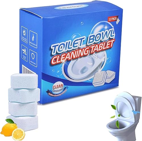 Smilamo Potentes tabletas limpiadoras de inodoros, limpiador de tanque fácil de usar, frescura de larga duración, fresco y elegante para limpieza